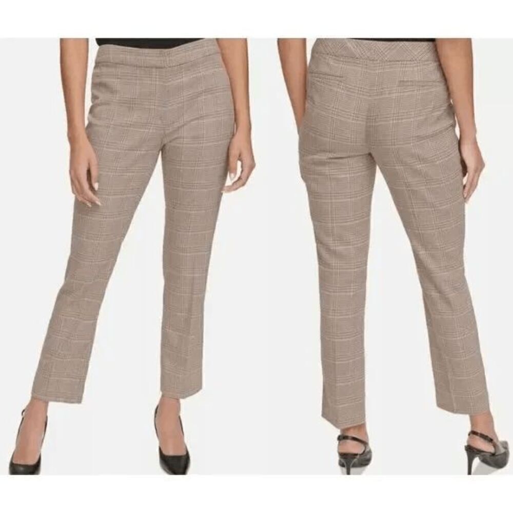 Calvin Klein Women's Plus Size Mid Rise Slim Fit Ankle Pants 18W
